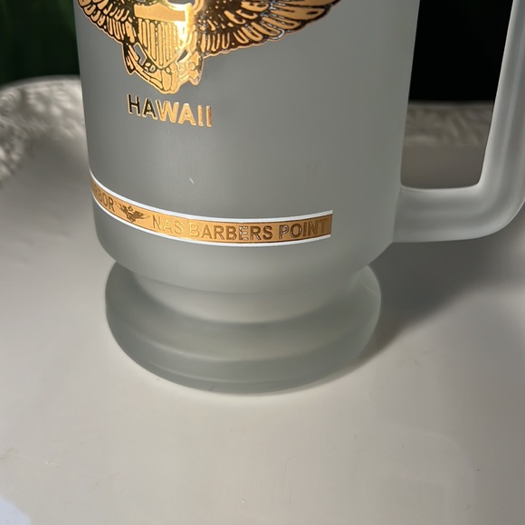 Navy Pilot Frosted Beer Mug from Hawaii - Picture 4 of 9